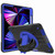 360-degree Rotating Holder Tablet Case with Wristband iPad Pro 12.9 2021 / 2020 - Black + Blue