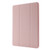 Skin Feel Pen Holder Tri-fold Tablet Leather Case iPad Pro 12.9 2022 / 2021 / 2020 / 2018 - Pink