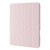 iPad Pro 12.9 2022 / 2021 / 2020 / 2018 Deformation Transparent Acrylic Leather Tablet Case - Pink