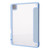 iPad Pro 12.9 2022 / 2021 / 2020 / 2018 Deformation Transparent Acrylic Leather Tablet Case - Light Blue