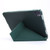 iPad Pro 12.9 2022 / 2021 Multi-folding Horizontal Flip PU Leather + Shockproof TPU Tablet Case with Holder & Pen Slot - Deep Green