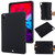 iPad Pro 12.9 2022 / 2021 / 2020 / 2018 Pure Color Liquid Silicone Shockproof Tablet Case  - Black