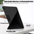 iPad Pro 12.9 2022 / 2021 Multi-folding Horizontal Flip PU Leather Shockproof Tablet Case with Holder & Sleep / Wake-up Function - Black