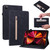 iPad Pro 12.9 2022 / 2021 / 2020 Skin Feel Solid Color Zipper Smart Leather Tablet Case - Black