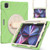 iPad Pro 12.9 2022 / 2021 / 2020 / 2018 Silicone + PC Protective Tablet Case with Holder & Shoulder Strap - Matcha Green