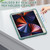 iPad Pro 12.9 2022 / 2021 3-Layer Protection Screen Frame + PC + Silicone Shockproof Combination Tablet Case with Holder - Emerald Green