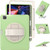 iPad Pro 12.9 2022 / 2021 360 Degree Rotation PC + TPU Protective Tablet Case with Holder & Hand-strap - Matcha Green