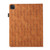 iPad Pro 12.9 2022 / 2021 Lucky Bamboo Pattern Leather Tablet Case - Brown