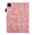 iPad Pro 12.9 2022 / 2021 / 2020 Staff Music Embossed Smart Leather Tablet Case - Pink