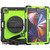 iPad Pro 12.9 2022 / 2021 / 2020 / 2018 Shockproof Colorful Silicone + PC Protective Tablet Case with Holder & Shoulder Strap & Hand Strap & Pen Slot - Lime PC+Black