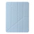 iPad Pro 12.9 2022 / 2021 / 2020 Clear Acrylic Deformation Leather Tablet Case - Ice Blue