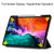 iPad Pro 12.9 2022 / 2021 Horizontal Flip Honeycomb TPU + PU Leather Tablet Case with Three-folding Holder & Sleep / Wake-up Function & Pen Slot - Black