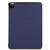 iPad Pro 12.9 2022 / 2021 Custer Texture Horizontal Flip PU Leather Tablet Case with Three-folding Holder & Sleep / Wake-up Function - Dark Blue