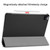 iPad Pro 12.9 2022 / 2021 Custer Texture Horizontal Flip PU Leather Tablet Case with Three-folding Holder & Sleep / Wake-up Function - Black