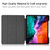 iPad Pro 12.9 2022 / 2021 Horizontal Flip Honeycomb TPU + PU Leather Tablet Case with Three-folding Holder & Sleep / Wake-up Function & Pen Slot - Rose Gold