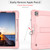 iPad Pro 12.9 2022 / 2021 / 2020 / 2018 Silicone + PC Shockproof Tablet Case - Rose Gold
