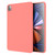 iPad Pro 12.9 inch Mutural Silicone Microfiber Tablet Case - Pink Orange