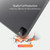 iPad Pro 12.9 2022 / 2021 / 2020 DUX DUCIS Domo Series Horizontal Flip Magnetic TPU + PU Leather Tablet Case with Three-folding Holder & Pen Slot & Sleep / Wake-up Function - Black