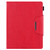 iPad Pro 12.9 2022 / 2021 / 2020 / 2018 Solid Color Horizontal Flip Leather Tablet Case with Holder & Card Slot & Photo Frame & Wallet - Red