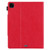 iPad Pro 12.9 2022 / 2021 / 2020 / 2018 Solid Color Horizontal Flip Leather Tablet Case with Holder & Card Slot & Photo Frame & Wallet - Red
