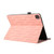 iPad Pro 12.9 2022 / 2021 Lucky Bamboo Pattern Leather Tablet Case - Pink
