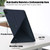 iPad Pro 12.9 2022 / 2021 Multi-folding Horizontal Flip PU Leather Shockproof Tablet Case with Holder & Sleep / Wake-up Function  - Dark Blue
