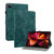 iPad Pro 12.9 2022 / 2021 / 2020 Tiger Pattern PU Tablet Case with Sleep / Wake-up Function - Dark Green