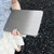 iPad Pro 12.9 2022 / 2021 / 2020 Gradient Glitter Magnetic Split Leather Tablet Case - Black