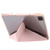 iPad Pro 12.9 2022 / 2021 / 2020 Clear Acrylic Deformation Leather Tablet Case - Pink