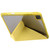 iPad Pro 12.9 2022 / 2021 / 2020 Clear Acrylic Deformation Leather Tablet Case - Yellow