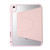 2 in 1 Acrylic Split Rotating Leather Tablet Case iPad Pro 12.9 2022 / 2020 / 2021 / 2018 - Pink