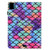 Colored Drawing Stitching Elastic Band Leather Smart Tablet Case iPad Air 10.9 2022 / 2020 / Pro 11 2021 / 2020 - Wavy Pattern