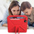 Handle Portable EVA Shockproof Protective Tablet Case with Triangle Holder iPad Pro 11 2022 / 2021 / 2020 / 2018 / iPad Air 2020 / Air 2022 10.9 - Red