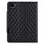 iPad Pro 11 - 2021 / 2020 / 2018 / Air 10.9 2020 Checkered Pattern Horizontal Flip Leather Tablet Case with Holder & Card Slots & Hand Strap - Black