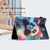 iPad Pro 11 / Air 4 / Air 5 Coloured Drawing Stitching Smart Leather Tablet Case - Panda