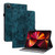 iPad Pro 11 2021 / Air 4 2020 Butterfly Rose Embossed Leather Smart Tablet Case - Dark Blue