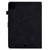 iPad Pro 11 2021 / 2020 / 2018 / Air 10.9 2020 Tower Embossed Leather Smart Tablet Case - Black