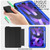 iPad Pro 11 2022 / 2021 / 2020 / 2018 / Air 2020 10.9 / Air 2022 10.9 3-Fold Amor Shockproof Smart Tablet Case - Black Blue