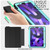 iPad Pro 11 2022 / 2021 / 2020 / 2018 / Air 2020 10.9 / Air 2022 10.9 3-Fold Amor Shockproof Smart Tablet Case - Black Light Blue