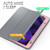 iPad Pro 11 2022 / 2021 / 2020 / 2018 / Air 2020 10.9 / Air 2022 10.9 3-Fold Amor Shockproof Smart Tablet Case - Grey Pink