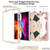 iPad Pro 11 2022 / 2021 / 2020 / 2018 / Air 2020 10.9 Contrast Color Robot Shockproof Silicone PC Tablet Case with Holder & Shoulder Strap - Rose Gold Beige
