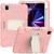 iPad Pro 11 2022 / 2021 / 2020 / 2018 3-Layer Protection Screen Frame + PC + Silicone Shockproof Combination Tablet Case with Holder - Cherry Blossoms Pink