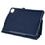 iPad Pro 11 2022 / 2021 / 2020 / 2018 Litchi Texture Solid Color Leather Tablet Case - Dark Blue