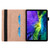 iPad Pro 11 2022 / 2021 / 2020 / 2018 Rhombus Skin Feel Horizontal Flip Tablet Leather Tablet Case with Card Slots & Holder & Sleep / Wake-up Function - Rose Gold