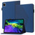 iPad Pro 11 2022 / 2021 / 2020 / 2018 Rhombus Skin Feel Horizontal Flip Tablet Leather Tablet Case with Card Slots & Holder & Sleep / Wake-up Function - Royal Blue