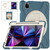 iPad Pro 11 2022 / 2021 / 2020 / 2018 Silicone + PC Protective Tablet Case with Holder & Shoulder Strap - Cornflower Blue