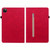 iPad Pro 11 2022 / 2021 / 2020 / 2018 Skin Feel Solid Color Zipper Smart Leather Tablet Case - Red