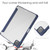 iPad Pro 11 2022 / 2021 / 2020 / 2018 Three-folding Acrylic TPU + PU Leather Horizontal Flip Tablet Case with Holder & Pen Slot & Sleep / Wake-up Function - Blue