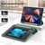 iPad Pro 11 2022 / 2021 / 2020 3-folding Horizontal Flip PU Leather + TPU Aitbag Shockproof Half Paste Tablet Case with Holder & Pen Slot & Sleep / Wake-up Function - Green