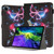 iPad Pro 11 2022 / 2021 / 2020 Painted Leather Smart Tablet Case - Fluorescent Butterflies